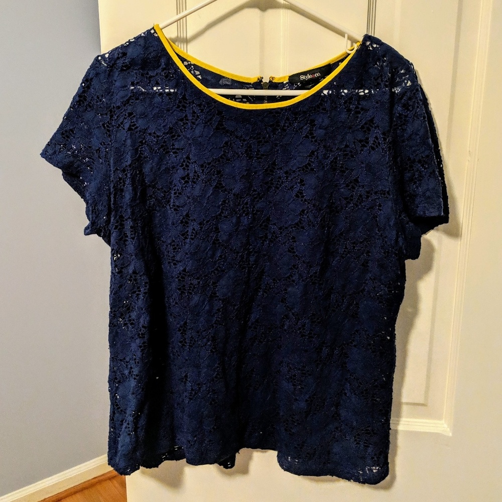 Sheer style & co blouse